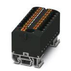 Phoenix Contact 3274224 Distribution block, Block with horizontal alignment and integrated supply, The blocks can be bridged with one another via the conductor shaft. For corresponding plug-in bridges, see accessories, nom. voltage: 690 V, nominal current: 24 A, connection metho