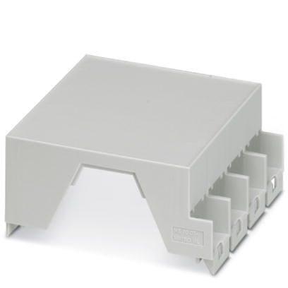 Phoenix Contact 2200523 DIN rail housing, Upper housing part for connectors with header, width: 90.4 mm, height: 99 mm, depth: 45.85 mm, color: light grey (7035)