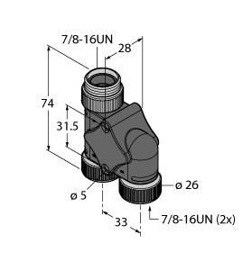 XSH-RSM-2RKM 60 Part Image. Manufactured by Turck.