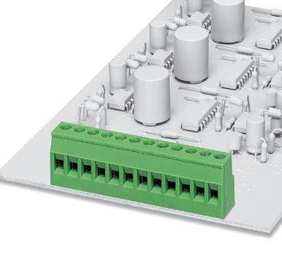 Phoenix Contact 1730683 PCB terminal block, nominal current: 12 A, rated voltage (III/2): 400 V, nominal cross section: 2.5 mm², pitch: 5.08 mm, number of positions: 9, connection method: Screw connection with tension sleeve, mounting: Press-in technology, conductor/PCB connecti