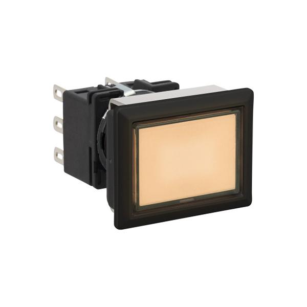 Idec LB8L-M1T24W LB 16mm Illuminated PB DPDT W, Sleek flush mount design,  Standard bezel with 16mm hole size also available,  Bright LED illumination,  27.9mm depth behind the panel,  3PDT contact block available,  5A contact ratings,  IP65 degree of protection,  Metalli