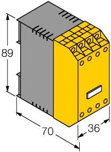 Turck MK91-12-R/24VDC Level controller, 1-channel, , Responsivity: 0.2…100 k, Ω, Hysteresis: 10%, Output: 2 relays with 1 changeover contact, Electronic switching of electrodes, Switch-on/off delay 0…20 s, separately adjustable, Reliable distinction between foam and liquid, Galvanic isolation of input circuits, output circuits and power supply