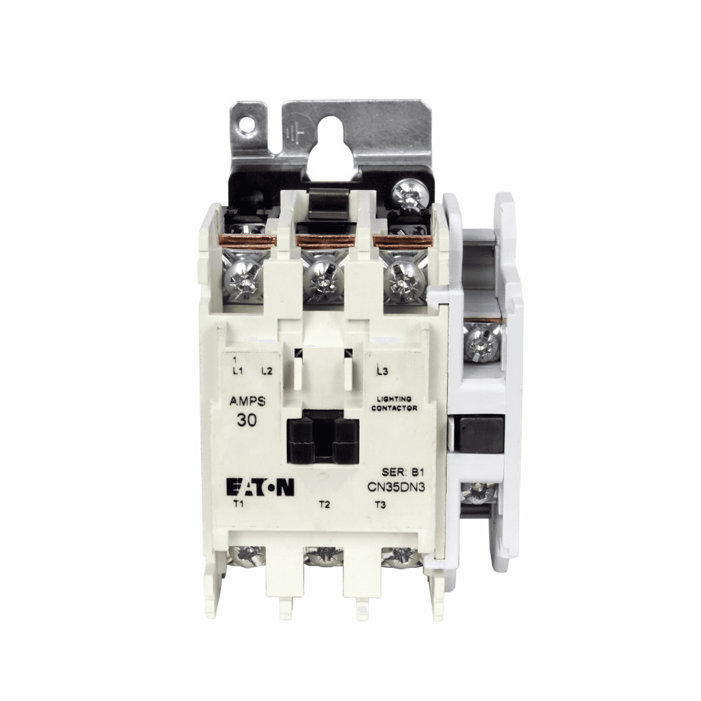 Eaton CN35DN3AB CN35DN3AB Eaton - Eaton CN35 electrically held lighting contactor, 1 NO, 30 A, Three-pole, Electrically held, CN35, Lighting contactors