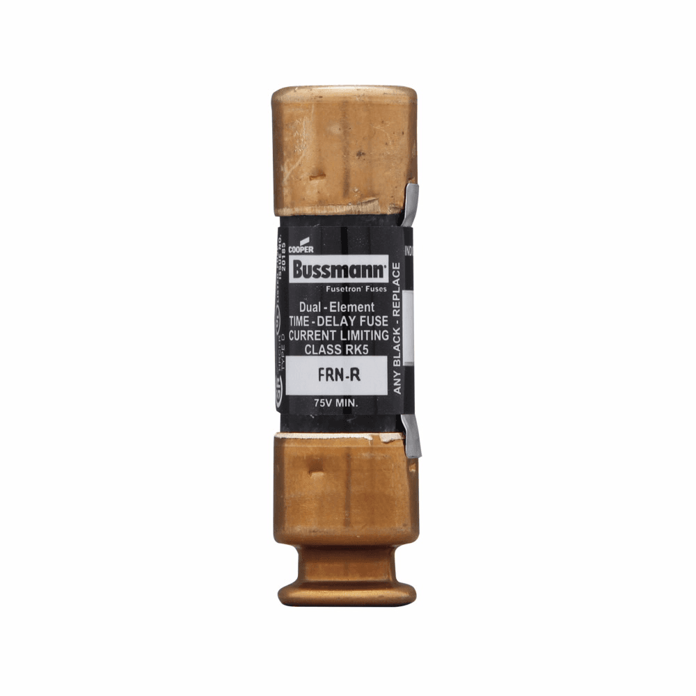 Cooper Bussmann FRN-R-12ID FRN-R-12ID Cooper Bussmann - Eaton Bussmann series FRN-R fuse, 12 A, Dual, Class RK5, With Indicator, 8 sec at 500%, 20 kAIC at 125 Vdc,200 kAIC at 250 V, Standard, 250 V, 125 Vdc