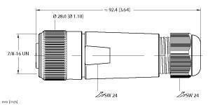 B 4161-0 5-13MM Part Image. Manufactured by Turck.