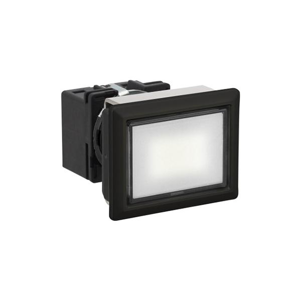 Idec LB8P-1T04VPW LB 16mm Pilot light PW, Sleek flush mount design,  Standard bezel with 16mm hole size also available,  Bright LED illumination,  27.9mm depth behind the panel,  3PDT contact block available,  5A contact ratings,  IP65 degree of protection,  Metallic or bl