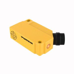 Turck BI5U-Q12-AP6X2-H1141 Inductive Sensor, With Extended Switching Distance, Rated switching distance 5 mm, Flush, Rectangular, height 12mm, Active face, lateral, Plastic, PA12‐GF30, Factor 1 for all metals, Increased switching distance, Protection class IP68, Resistant to magnetic fields, Mountable on metal, DC 3-wire, 10…30 VDC, NO contact, PNP output, M12 x 1 male connector