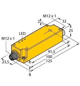 Turck IMC-DI-22EX-PNO/24VDC Isolating switching amplifier, 2-channel, , Isolating switching amplifier, 2-channel, Line monitoring for wire break / short circuit, PNP transistor output NO, Complete galvanic isolation, Input reverse-polarity protected, Protection class IP67, Connection with M12 male connectors, ATEX, IECEx, C, FM, US, TR CU, Installation in zone 2/22