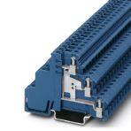 Phoenix Contact 2715584 Sensor/actuator terminal block, With equipotential bonder, connection method: Screw connection, cross section: 0.2 mm² - 4 mm², AWG: 24 - 12, width: 6.2 mm, color: blue, mounting type: NS 35/7,5, NS 35/15