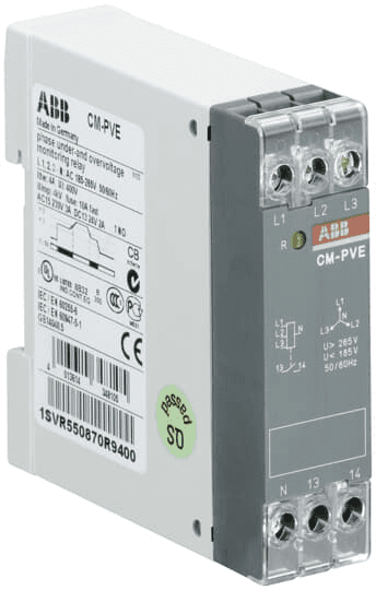 ABB Control 1SVR550870R9400 1SVR550870R9400 ABB Control - CM-PVE UNDER & OVERVOLT. 3PH.+N