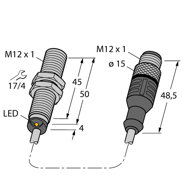 BI3U-M12-AN6X-0.3-RS4T Part Image. Manufactured by Turck.