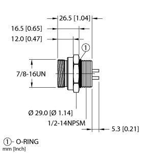 RSFL 46 Part Image. Manufactured by Turck.