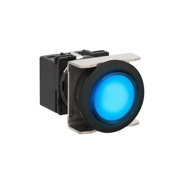 Idec LB6P-1T04VS LB 16mm Pilot light S, Sleek flush mount design,  Standard bezel with 16mm hole size also available,  Bright LED illumination,  27.9mm depth behind the panel,  3PDT contact block available,  5A contact ratings,  IP65 degree of protection,  Metallic or bla