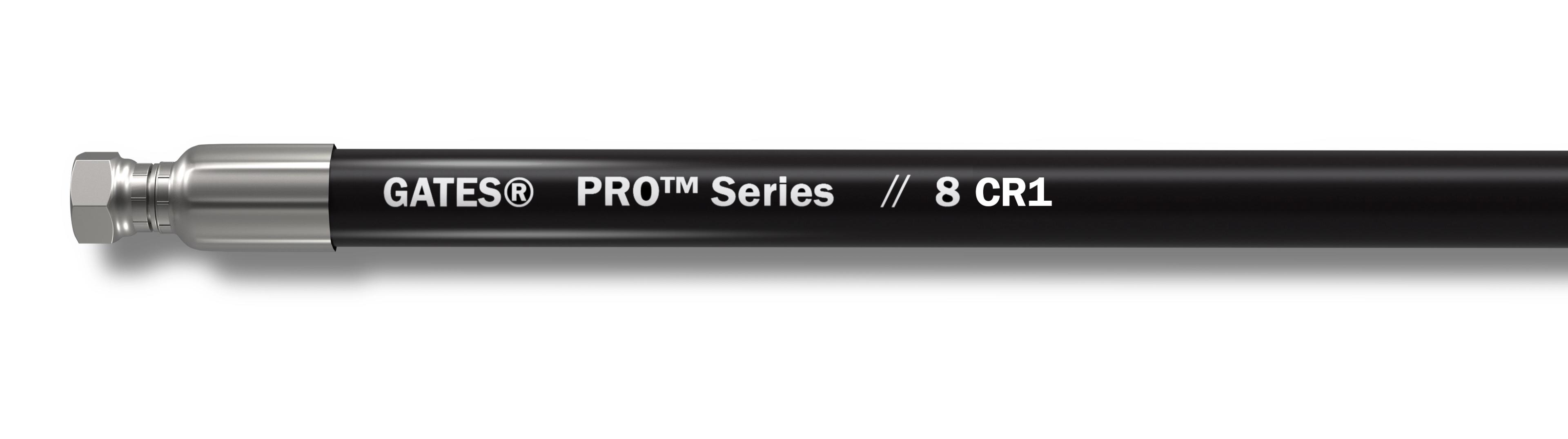 Gates 12CR1XREEL/12CR1XREEL CR1 1-Wire Braid Hose - SAE 100R1 - EN 853 1SN, 12CR1XREEL -40°F to +212°F 9.5 241.3 6100 0.75 19.1 1.07 27.2-40°F to +212°F (-40°C to +100°C) 1525 Pro Series Couplings Black