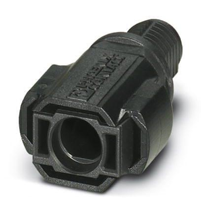 Phoenix Contact 1704925 Panel feed-through, Range of articles: Sunclix, Photovoltaic connector, housing material: PPE, color: black, number of positions: 1, rated voltage: 1000 V DC, rated current: 40 A, Connection method: Crimp, Type of contact: Pin