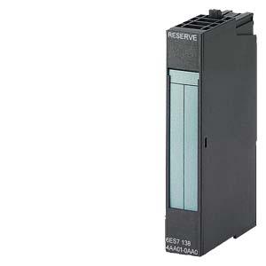 Siemens 6ES7138-4AA11-0AA0 SIMATIC DP, 1 reserve module for ET 200S, 30 mm overall width, for location reservation not used slots