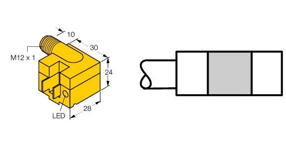 BIM-AKT-AP6X-H1141 W/KLA1 Part Image. Manufactured by Turck.