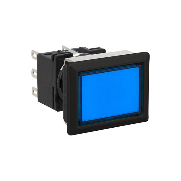 Idec LB8B-A1T6LS LB 16mm Pushbuttons DPDT LS, Sleek flush mount design,  Standard bezel with 16mm hole size also available,  Bright LED illumination,  27.9mm depth behind the panel,  3PDT contact block available,  5A contact ratings,  IP65 degree of protection,  Metallic 