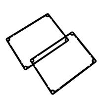 Hammond Manufacturing 1550KSGASKET 1550 upgraded gasket kit, IP67 protection, 2-pack