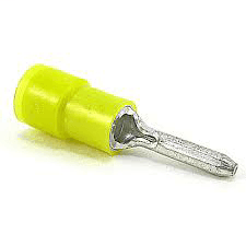 ABB Control RC1055PT RC1055PT ABB Control - Nylon Insulated Pin Terminal, Length 1.04 Inches, Pin Length .390 Inches, Diameter .106 Inches, Wire Range #12-#10 AWG, Color Yellow, Copper, Tin Plated