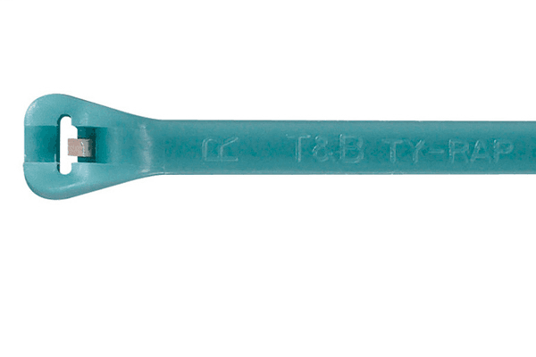 ABB Control TYZ525M TYZ525M ABB Control - High Performance Cable Tie, Aquamarine Fluoropolymer ETFE for Temperatures up to 150 Degrees Celsius (302 F), Length of 185mm (7.3 Inches), Width of 4.1mm (0.2 Inch), Thickness of 1.6mm (0.06 Inch), Tensile Strength Rating of 222 Newtons (50 Pounds), 100 Pack