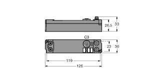 Turck SNNE-10S-0002 piconet Extension Module for IP-Link, Single Channel Serial Interface RS232, , Serial interface RS232, 1‐channel, Parameterizable functions, Supported via I/O‐ASSISTANT 2, Direct connection to the IP link, Fibre-glass reinforced housing, Encapsulated module electronics, Metal connector, Degree of protection IP67