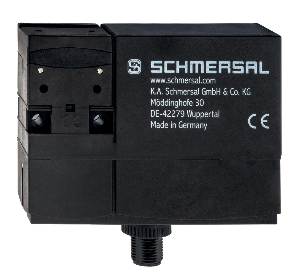Schmersal AZM 170B-ST-FB-ZRA Solenoid interlocks; Device version for connection to a Safety-Field-Box SFB; connector plug M12, 8-pole; Thermoplastic enclosure; Double-insulated; Compact design; 90 mm x 84 mm x 30 mm; Interlock with protection against incorrect locking.; Long life; Hi