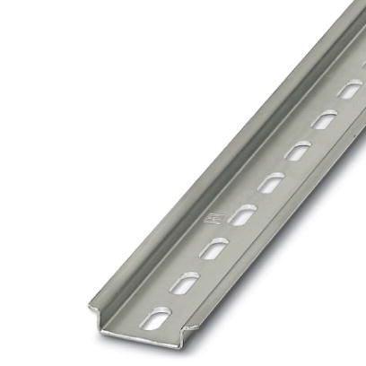 Phoenix Contact 0801733 DIN rail perforated, acc. to EN 60715, material:Â Steel, galvanized, passivated with a thick layer, Standard profile, color:Â silver, Pack of 25 (50 m)