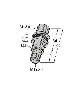 BI8U-MT18-AP6X-H1141/S1589 Part Image. Manufactured by Turck.