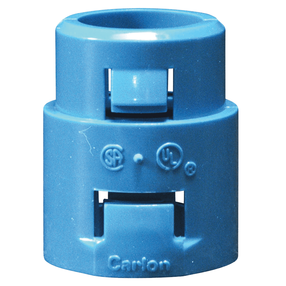 ABB Control A253F A253F ABB Control - One Piece Snap In Adapter, Size 1 Inch, Length 1.666 Inches, Material Polycarbonate, Color Blue, Pack of 50