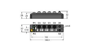 TBEN-S2-4AO Part Image. Manufactured by Turck.