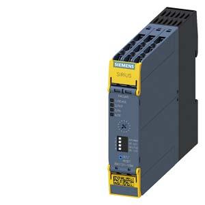 Siemens 3SK1121-1CB44 SIRIUS safety relay Basic unit Advanced series with time delay 5-300 s Relay enabling circuits 2 NO instantaneous 2 NO delayed Us = 24 V DC screw terminal