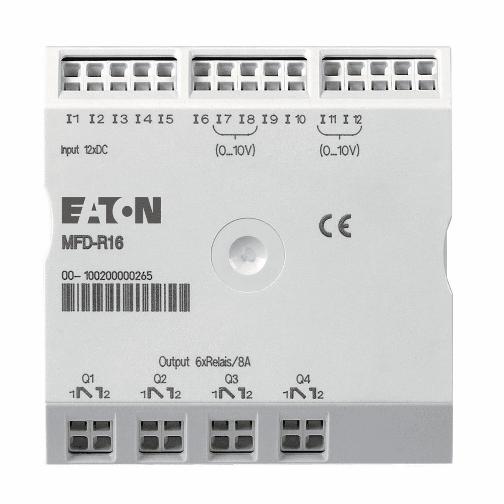 Eaton MFD-AC-R16 MFD-AC-R16 Eaton - easy Programmable Relays, 12 at 110-240 Vac inputs, 4 relay outputs