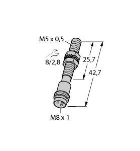 BI1-EG05-Y1-V1331 Part Image. Manufactured by Turck.