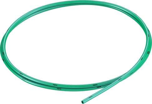 Festo 558291 plastic tubing PUN-H-3X0,5-GN Approved for use in food processing (hydrolysis resistant) Outside diameter: 3 mm, Bending radius relevant for flow rate: 12 mm, Inside diameter: 2,1 mm, Min. bending radius: 6 mm, Tubing characteristics: Suitable for energy 
