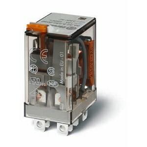 Finder 56.32.8.240.0000 Miniature electromechanical plug-in power relay - Finder (56 series) - Control coil voltage 240Vac (50Hz/60Hz) - 2 poles (2P) - 2C/O / DPDT (Double Pole Double Throw) contact - Rated current 12A (250Vac; AC-1) / 12A (30Vdc; DC-1) - Rated switching power 7