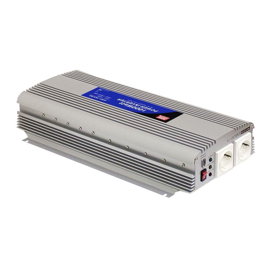 MEAN WELL A301-1K7-F3 DC-AC Modified sine wave inverter 1700W; Input 12Vdc; Output 230Vac; ON/OFF switch; Cooling fan ON/OFF switch
