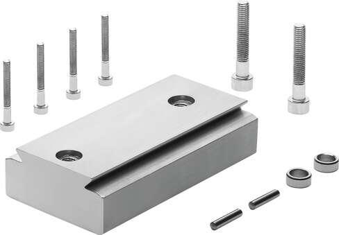 Festo 191264 adapter kit HAPG-46 For attachment of precision parallel grippers Type HGPP-16-... to linear module Type HMP-20-... /Type HMP-25-... Assembly position: Any, Corrosion resistance classification CRC: 2 - Moderate corrosion stress, Materials note: Free of co