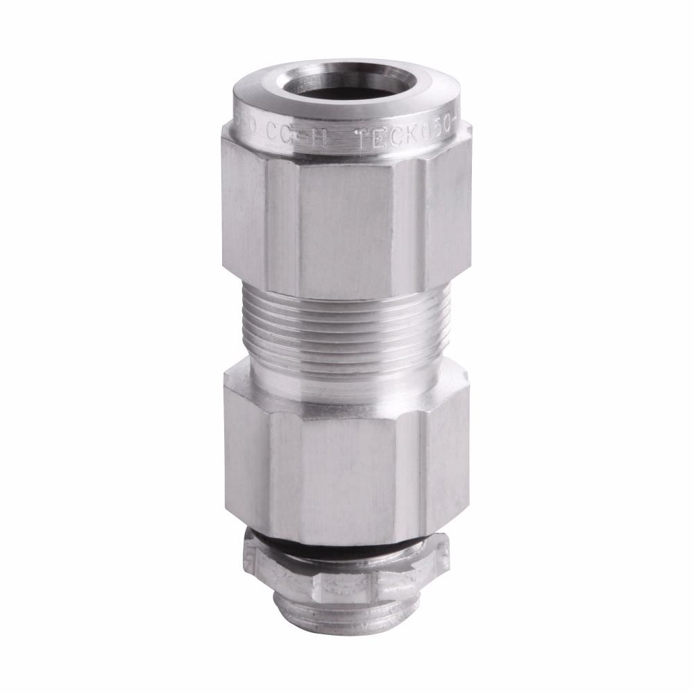 Eaton Corp TECK250 18 Eaton Crouse-Hinds series TECK cable gland, TECK armoured cable, Armoured gland, Aluminum, Outer sheath min/max: 2.58-2.84", General purpose, 2-1/2" NPT, Armor range min/max: 2.24-2.75"