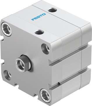 Festo 536342 compact cylinder ADN-63-10-I-P-A Per ISO 21287, with position sensing and internal piston rod thread Stroke: 10 mm, Piston diameter: 63 mm, Piston rod thread: M10, Cushioning: P: Flexible cushioning rings/plates at both ends, Assembly position: Any