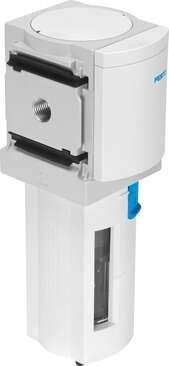 Festo 529662 fine filter MS6-LFM-1/2-BUV-Z 1 µm filter, metal bowl guard, fully automatic condensate drain, flow direction from right to left. Series: MS, Size: 6, Design structure: Fibre filter, Grade of filtration: 1 µm, Condensate drain: fully automatic