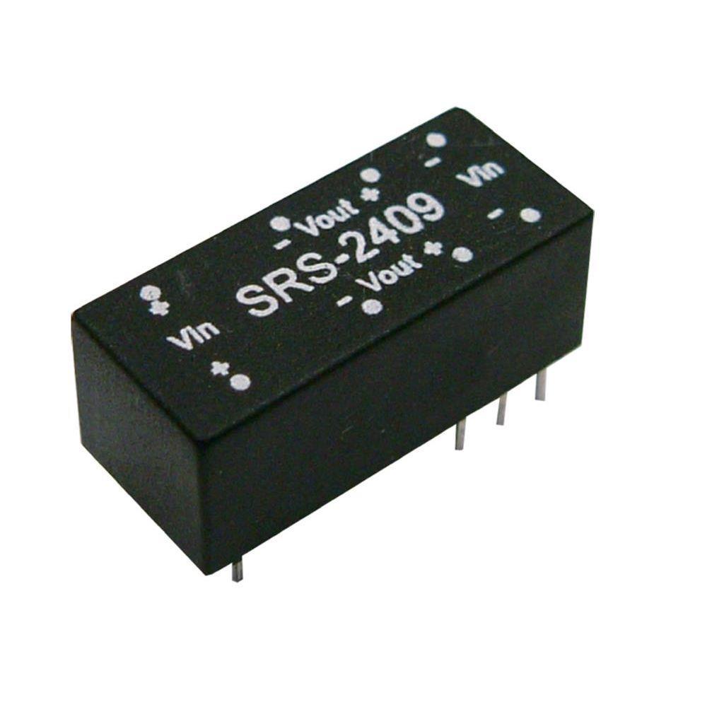 MEAN WELL SRS-0509 DC-DC Converter PCB mount; Input 5Vdc +-10%; Output 9Vdc at 0.056A; DIP through hole package