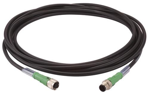 Werma 960.000.46 5m cable with M12 plug + socket 