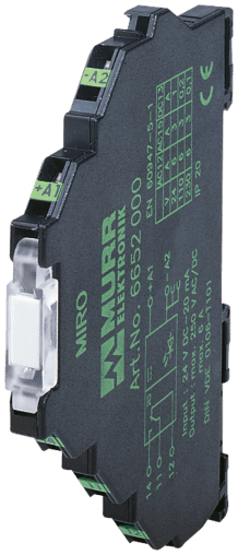 Murr Elektronik 6652010 MIRO 6.2 24V-1U OUTPUT RELAY WITH ISOLATION FUNCT., IN: 24 VAC/DC - OUT: 250 VAC/DC / 6 A
