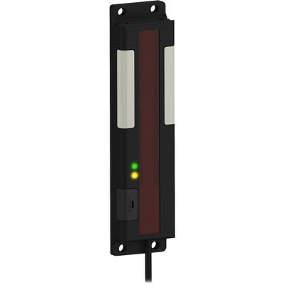 Banner PVA100P6RQ W-6IN Array sensor for error-proofing of bin handpicking operations - through-beam sensing receiver only - Banner Engineering (PVA) - Array height 6.5" / 100mm (5 beams) - Supply voltage 12-30Vdc (12Vdc-24Vdc nom.) - Pre-wired with 6" pigtail terminated with a 