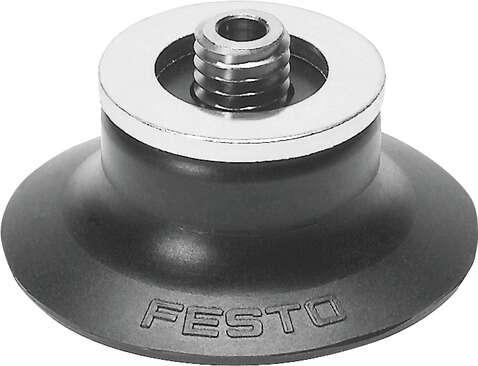 Festo 189303 suction cup ESS-30-SNA easily interchangeable, Min. workpiece radius: 110 mm, Nominal size: 3 mm, suction cup diameter: 30 mm, suction cup volume: 0,867 cm3, Position of connection: on top