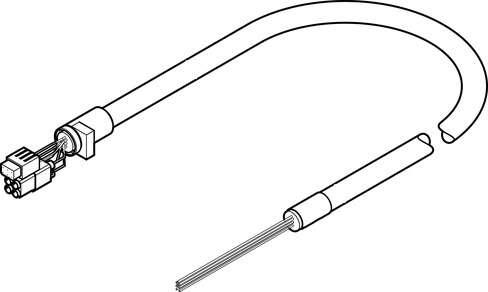 Festo 5105621 motor cable NEBM-T1G8-E-20-Q7N-LE8 Conforms to standard: EN 61984, Cable identification: Without inscription label holder, Electrical connection 1, function: Field device side, Electrical connection 1, design: Angular, Electrical connection 1, connection 