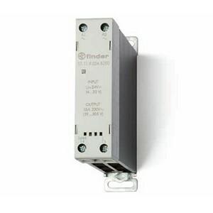 Finder 77.11.8.230.8250 Modular DIN rail mount Solid State / Static Relay (SSR) - Finder (77 series) - Input control voltage 230Vac (50Hz/60Hz) - 1 pole (1P) - 1NO / SPST-NO (Single Pole Single Throw - Normally Open) contacts - Rated current 20A (230Vac; AC-1) / 15A (230Vac; AC-