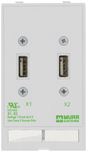 Murr Elektronik 4000-68000-0930000 MODLINK MSDD DATA INSERT, 2×USB-A female/female