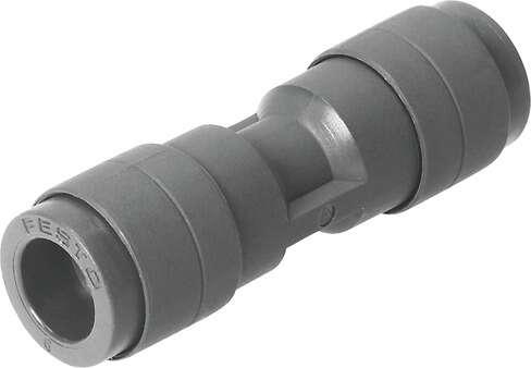 Festo 160547 push-in connector QS-V0-8 Size: Standard, Nominal size: 5 mm, Material fire test: (* UL94 V-0 (housing), * UL94 V-0 (releasing ring)), Design structure: Push/pull principle, Operating pressure complete temperature range: -0,95 - 10 bar